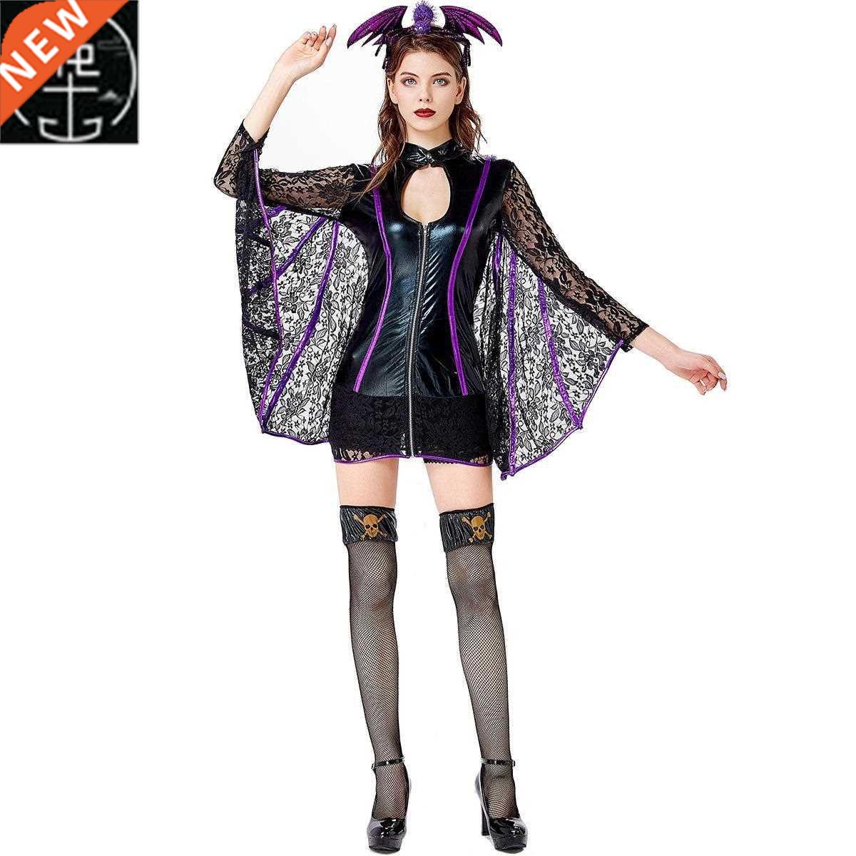 Witch Bat Suit cosplay Halloween Costume Play Vicious Batman