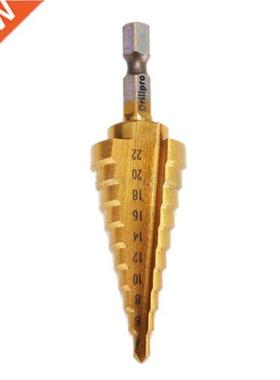 4-22MM HSS 4241 Hex Titanium Cone Drill Bit Hole Cutter For