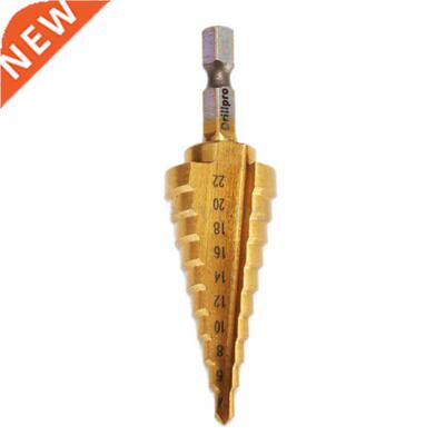 4-22MM HSS 4241 Hex Titanium Cone Drill Bit Hole Cutter For