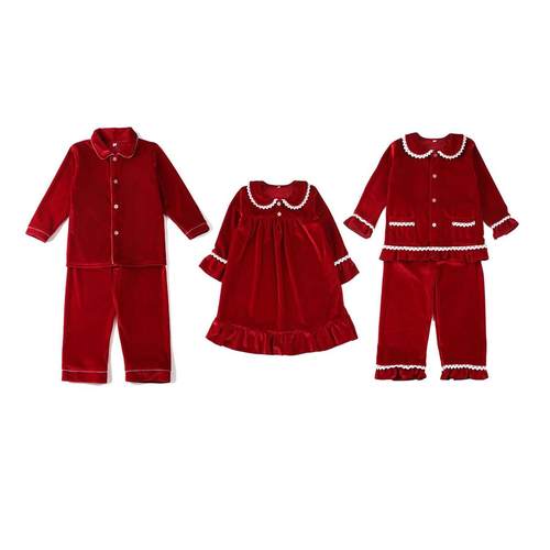 New Arrival Soft Sibling Match Pijama Boys And Girls Clothes