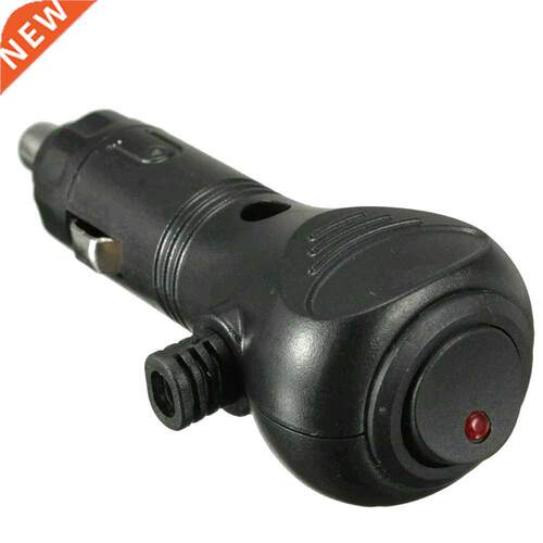 DC 12V Car Cigarette Lighter Socket Plug Connector LED On Of
