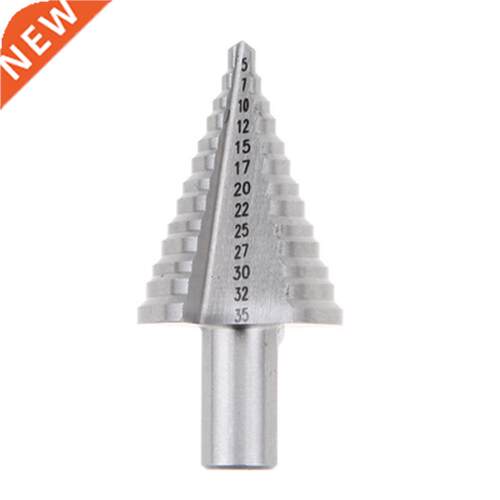 13 Steps 5-35MM HSS Grooved Step Bit Hole Drilling Step Cone