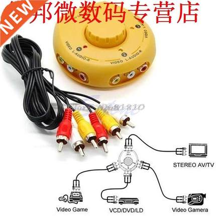 Input 1 Output Video AV Signal Selector Switcher Splitter