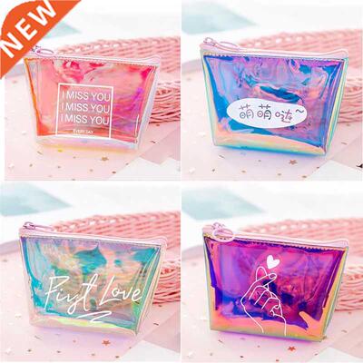 Coin Wallet Womens Kids Coin Purse Laser Small Transparent