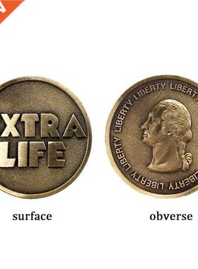 Movie Redy Plyer One Extr Life Coin Qurter Cosply Prop