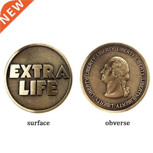 Movie Redy Plyer One Extr Life Coin Qurter Cosply Prop