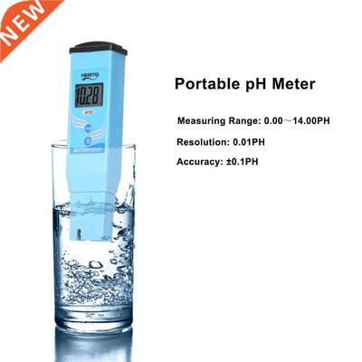 PH Meter Digital LCD Water Quality Tester Portable Waterproo
