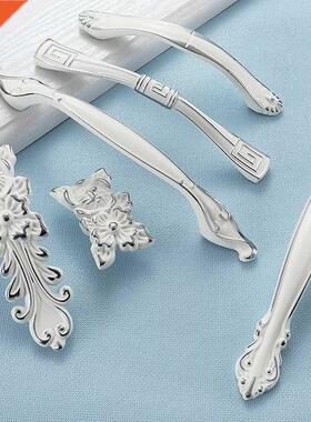 Cabinet Handle Zinc Alloy Ivory White Cabinet Handles Kitche
