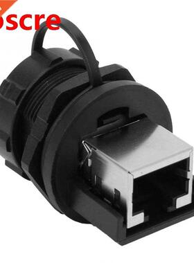 2 Pcs 180 degree RJ45 Connector Post-Board Outdoor Waterproo