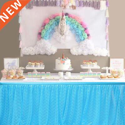 Wedding Tulle Tutu Table Skirt Party Birthday Festive Baby
