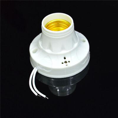 E27 Sound Light Control Sensor Base Holder for LED Bulb Ener