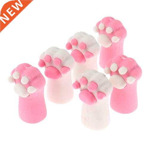 pcs/set Kawaii Rubber Cat Paw Cat Claw Pen Pencil Cap Erase