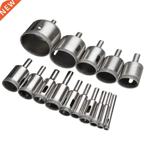 15PCS/SET Diamond Hole Saw Drill Bit Tool 6-50mm Ceramic Por