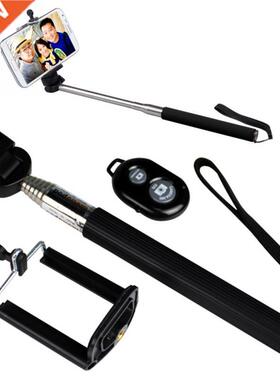 Mobile Phone Auto Selfie Stick Monopod+Clip Holder+Bluetooth