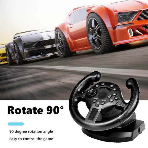 Racing Steering Wheel Simulation Driving Game Controller Vib