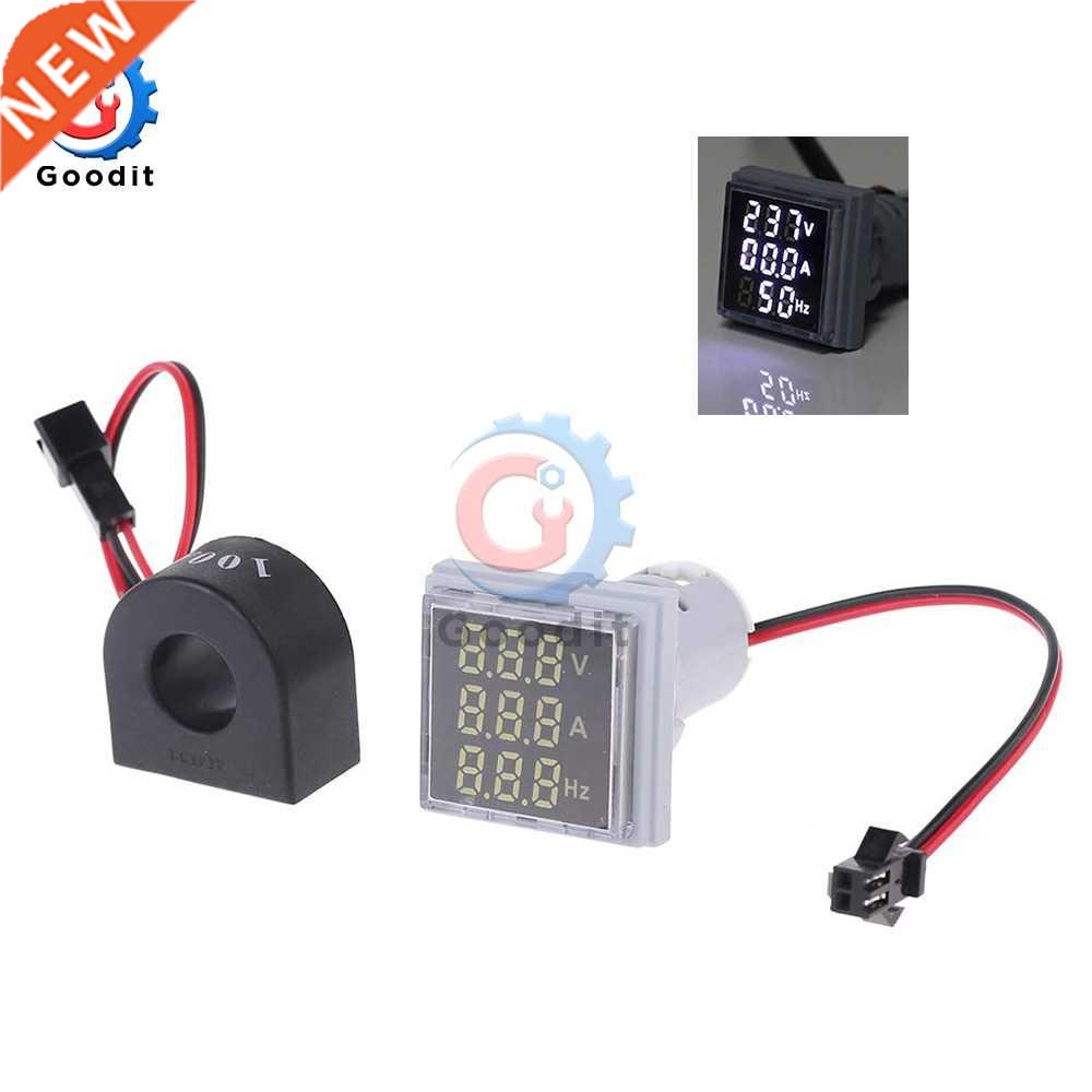 3 in 1 Digital Voltmeter Ammeter HZ Hertz Frequency Meter AC