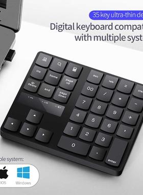 US 2.4g Wireless Keyoard 35 keys/uttons Multimedia Mute Q