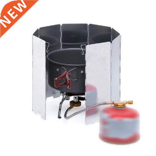 8/9/10 Plates Gas Stove Wind Shield Windproof Screen