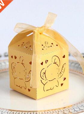 New 10pcs Hollow Gifts Box Wedding Candy Favors Boxes