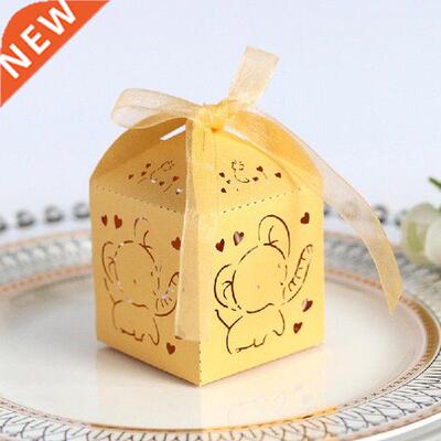 New 10pcs Hollow Gifts Box Wedding Candy Favors Boxes