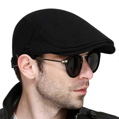 New fashion solid color beret men's women's Warm Wild hat Sp