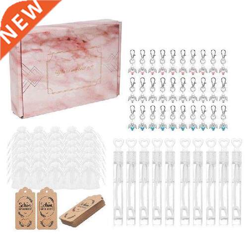 Angel Keychain Tag Organza Drawstring Bag Bubble Water Set