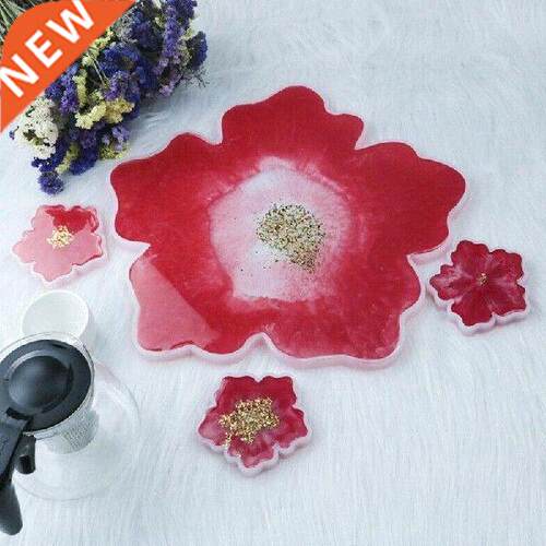 Silicone Agate Coaster Pad Casting Mold Resin Making Epoxy
