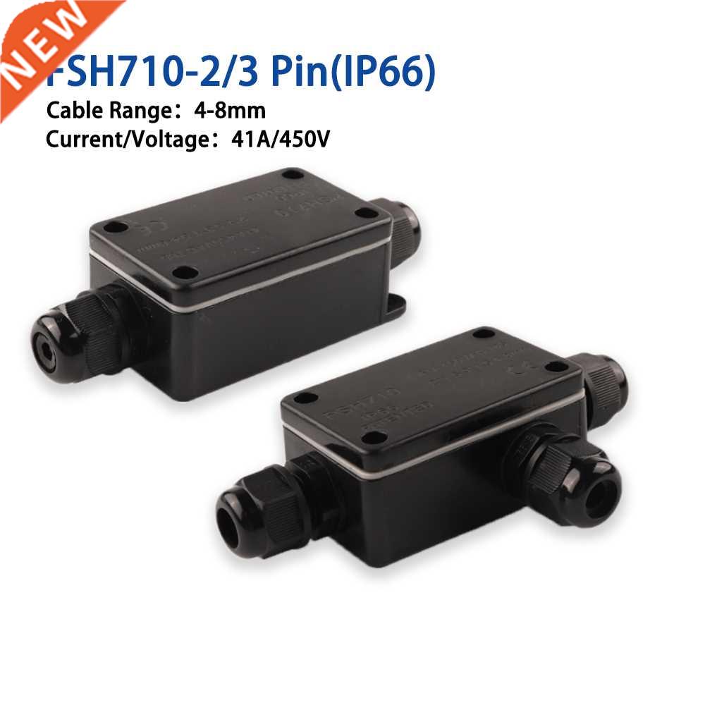 IP66 Electrical Outdoor Waterproof Cable Connector 2/3 pin