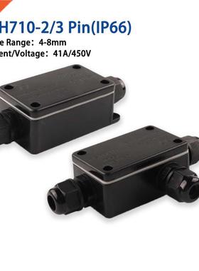 IP66 Electrical Outdoor Waterproof Cable Connector 2/3 pin