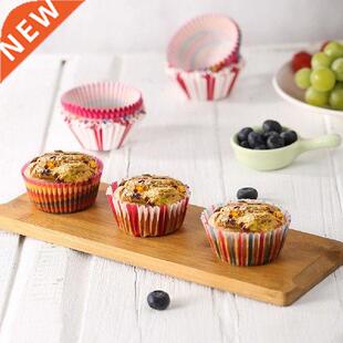 100PCS Cupcake Paper Cups Muffin Box Cup Case Cake Liner