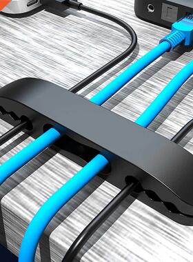 3pcs Cable Organizer Silicone USB Cable Winder Desktop Tidy