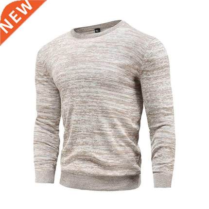 2021 New Cotton Pullover O-neck Men's Sweater Fashio