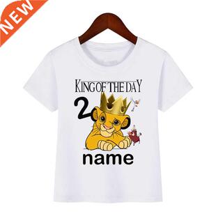 2021Number 1-10 Lion King Birthdy Boys Shirts Boy's Simb S