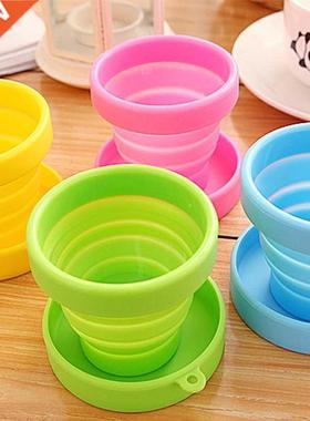 Portable Silicone Retractable Folding Water cup Outdoor Trav