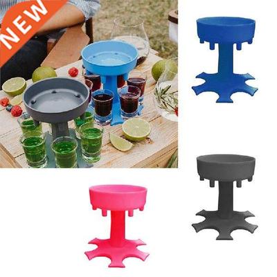 6 Shot Glass Dispenser Holder Carrier Party Gifts Drinking