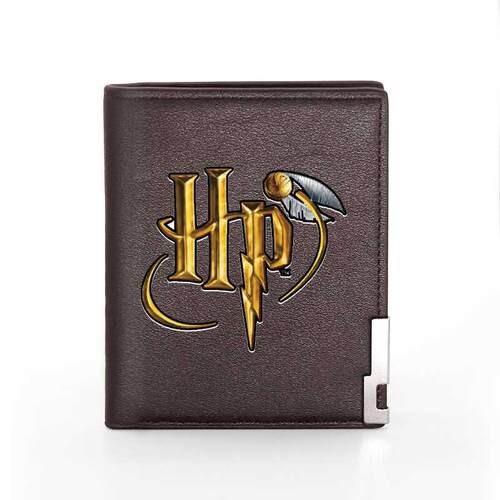 2021 New Fashion HP Snitch Ball Printing Black Pu Leather Wa