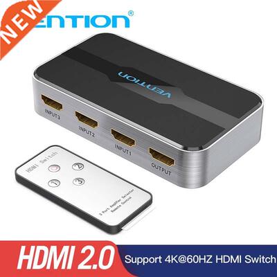 Vention 3 in 1 out HDMI Switch 4K 3D 2.0 HDMI Splitter for P