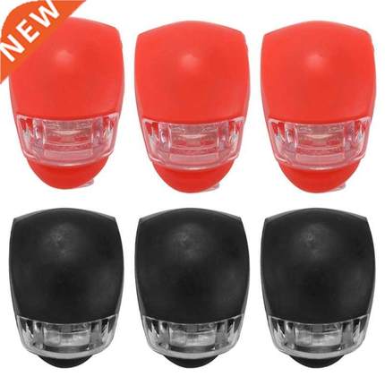 Silicone Light Bike Lamp, 6 pcs LED Bike Light Set (3x LED W