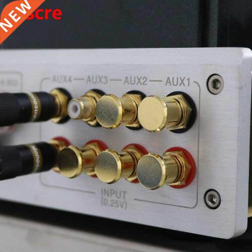 12pcs Noise Sper 24K Gold Plated Copper RCA Plug Caps
