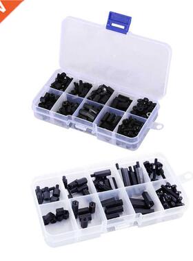 300Pcs M3 Nylon Hex Screw Nut Spacer Standoff Varied Length