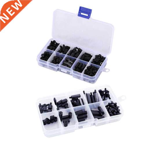 300Pcs M3 Nylon Hex Screw Nut Spacer Standoff Varied Length