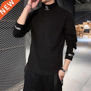 2020 Cashmere T-Shirts Men Long Sleeve Embroidery Letter T S