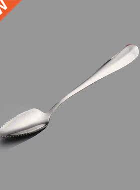 1PCS Thick Stainless Steel Grapefruit Dessert Serrated Edge