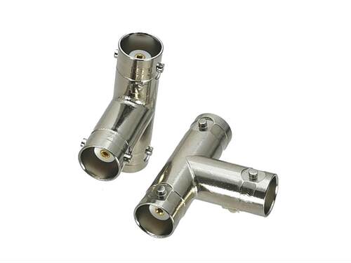1Pcs BNC Female jack to 2x BNC Female Jack T Spltter RF Ada