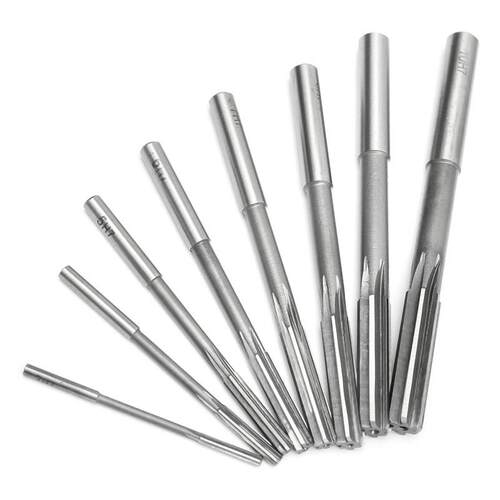 8Pcs/Set Straight Shank Reamer Precision H7 HSS Chucking Han