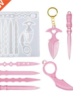 Self Defence Dagger Mold Anti-Wolf Weapons Sword Pendant Sil