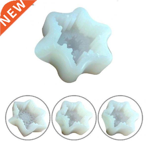 Premium Candle Mold Snowflake Pattern Eco-Friendly Muffin