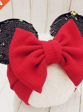 Baby Headband Grls Mouse Ear Headbands Newborn Bg Bows Tur