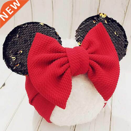 Baby Headband Grls Mouse Ear Headbands Newborn Bg Bows Tur