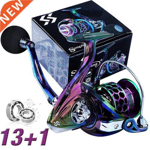 Sougyilng Spinning Fishing Reels 13+1 Bll Berings Metl